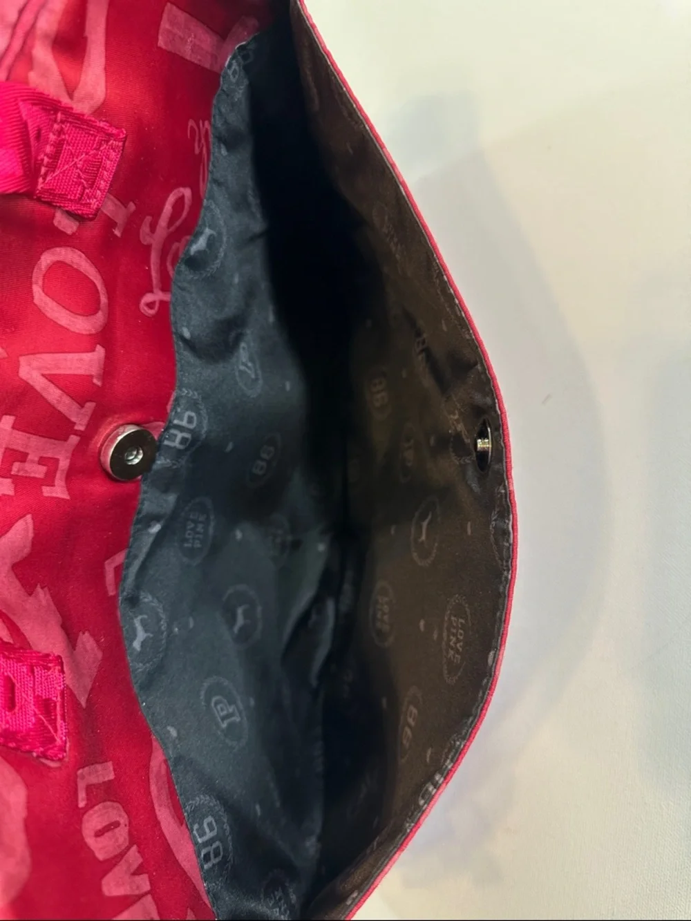 PINK Victoria's Secret Red Nylon 'Love' Laptop Bag